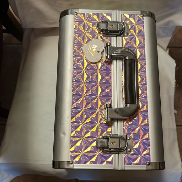 Super fab Train Case Neon Electric Cosmetic Case - Picture 2 of 11